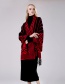Fashion Rose Red Cashmere Scarf Cloak Shawl