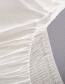 Fashion White Single-breasted Back Elastic Shirt