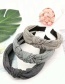 Fashion 2# Black And White Grid Single Layer Twisted Headband Plaid Fabric Headband