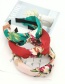 Fashion Water Pink Headband Fabric Printed Wide-brimmed Cross Bow Headband