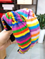 Fashion 6# Color Strip Knotted Headband Striped Knit Wide-brimmed Yarn Knotted Headband