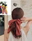 Fashion Wine Red Bow Hairline (the Object Is Slightly Darker Than The Picture) Bow Floating Bandwidth Side Fabric Hair Ring