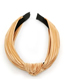 Fashion Black Fabric Pleated Slip Headband