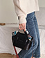 Fashion Black Chain Shoulder Portable Messenger Bag