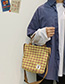 Fashion Brown Plaid Shoulder Messenger Bag