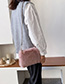 Fashion Gray Plush Chain Shoulder Messenger Bag