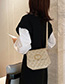 Fashion Black Lingge Single Shoulder Messenger Bag