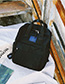 Fashion Black Waterproof Printed Backpack