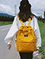 Fashion Yellow Waterproof Printed Backpack