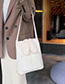 Fashion Brown Plush Contrast Shoulder Crossbody Bag