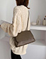 Fashion Khaki Flap One Shoulder Messenger Bag