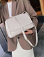Fashion White Flap One Shoulder Messenger Bag