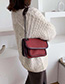 Fashion Red Wine Chain Shoulder Messenger Bag
