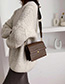 Fashion Caramel Colour Stone Pattern Wide Shoulder Strap Shoulder Messenger Bag