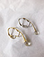 Fashion Silver Single ( Silver Needle) Water Droplets Around The Ear Studs