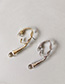 Fashion Silver Single ( Silver Needle) Water Droplets Around The Ear Studs