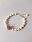 Fashion Gold Natural Freshwater Pearl Strawberry Crystal Pearl Bracelet