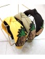 Fashion Yellow Wide-brimmed Fruit Fabric Knotted Hairpin Sequin Headband