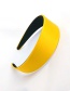 Fashion Fluorescent Yellow Wide-brimmed Fabric Flat Headband