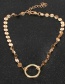 Fashion Gold Round Circle Necklace