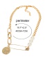 Fashion Gold Single Layer Round Chain Necklace