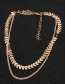 Fashion Gold Fishbone Aircraft Chain Necklace