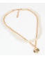 Fashion Gold Imitation Pearl Shell Necklace