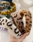 Fashion Coffee Color Leopard Plush Wide Faux Fur Card