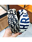Fashion Beige Big Letter Knotted Headband Cloth Color Matching Wide-brimmed Letters Knotted Headband