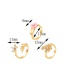 Fashion Gold Flower Opening Adjustable Ring Three-piece