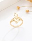 Fashion Gold Note Ring
