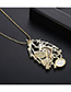 Fashion 18k Gold Zirconium Necklace