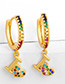 Fashion Iv Love Key Love Diamond Earrings