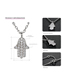 Fashion Silver  Silver Micro-inlaid Zircon Necklace