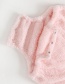 Fashion Pink Baby Velvet Rabbit Ears Long Sleeves Romper