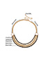 Fashion Gold Geometric Chain Fringed Imitation Pearl Waist Chain