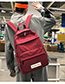 Fashion Red Labeled Backpack