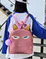 Fashion Pink Cartoon Eye Ear Laser Backpack