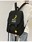 Fashion Beige Moon Letter Printed Backpack