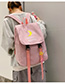 Fashion Pink Moon Letter Printed Backpack