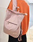 Fashion Pink Letter Embroidery Backpack