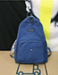 Fashion Blue Large Labeled Backpack