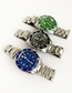 Fashion Gray Alloy Electronic Element Chain Watch