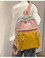 Fashion Yellow Colorblock Backpack