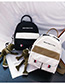 Fashion White Canvas Backpack