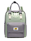 Fashion Yellow Contrast Stitching Backpack