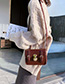 Fashion Caramel Colour Lock Single Shoulder Messenger Bag