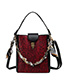Fashion Red Snake Chain Crossbody Shoulder Bag