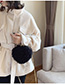 Fashion Black Plush Chain Heart-shaped Hand Shoulder Shoulder Bag