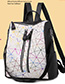Fashion White Oxford Crossbody Backpack